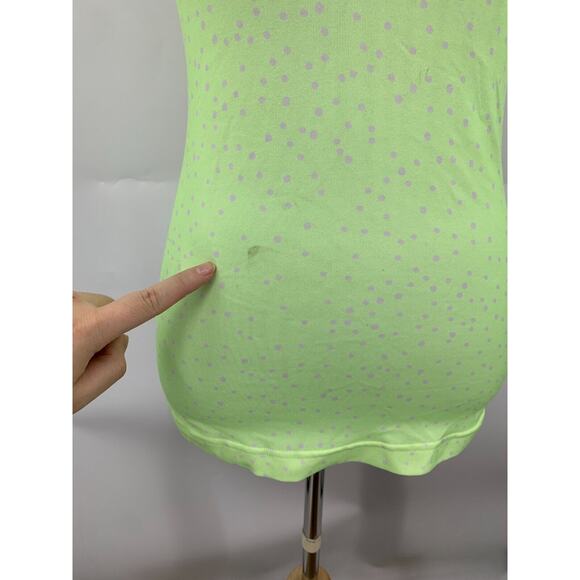 Lululemon Cool Tank Top Womens 2 Highlighter Pop Racerback Scoop Neck Active - Picture 4 of 9